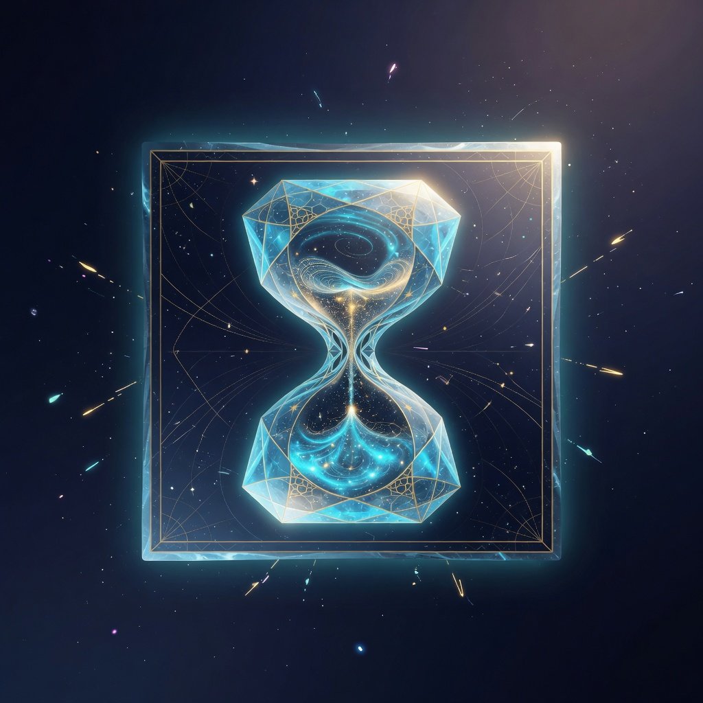 A crystalline hourglass of spacetime